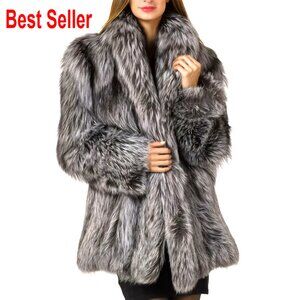 Faux Fur Parka Jacket Winter Warm Fluffy Overcoat Plus Size Outerwear